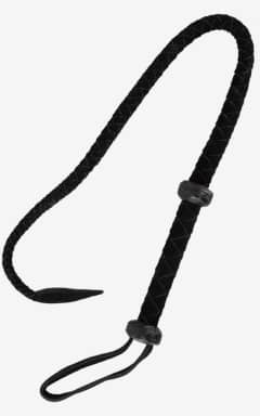 Bondage Zado Leather Whip Black 90cm