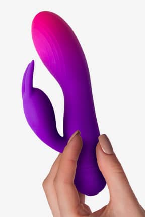 Vibratoren Rocks-Off - Glo-Girl Rabbit - Pink/Purple