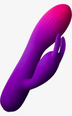 Vibratoren Rocks-Off - Glo-Girl Rabbit - Pink/Purple