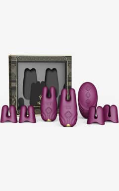 BDSM Zalo - Nave Vibrating Nipple Clamps - Pink