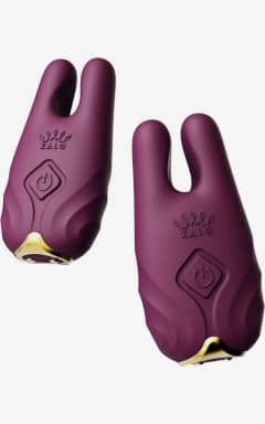 BDSM Zalo - Nave Vibrating Nipple Clamps - Pink