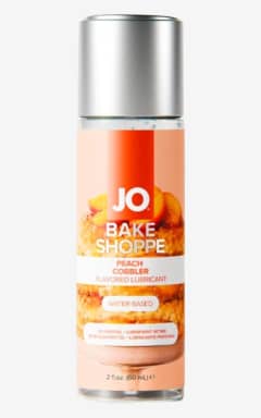 Alle System JO - Bake Shoppe Peach Cobbler Lubricant - 60ml - Samtig-leichtes Gleitgel mit verführerischem Pfirsich‑Gebäck‑Geschmack – süß, aber zuckerfrei. Kondom- und toyfreundlich, ohne Parabene oder Propylenglykol – für sorgloses Spiel.