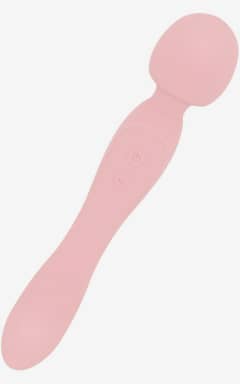 Vibratoren Good Vibes Only - Double-Sided Wand Vibrator - Soft Silicone - Pink