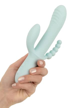 Vibratoren Good Vibes Only - Triple Stimulation Vibe - Soft Silicone - Blue