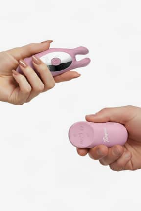 Vibratoren Teazers – Bunny Couple Vibrator with Remote – Pink