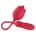 Teazers – Rose Thrusting Dildo Vibrator – Red