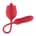 Teazers – Rose Thrusting Dildo Vibrator – Red