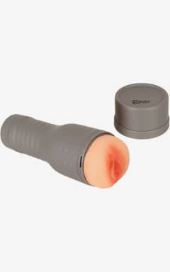 Masturbatoren / Taschenvagina / Taschenmuschi V-Stroker Hannah - Diese Taschenmuschi verwöhnt Dich mit hautnahem TPE‑Feeling und geripptem Kanal für satten Druck. Im diskreten ABS‑Case mit Deckel, Sleeve herausnehmbar – sauber, sicher, überall dabei.