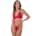 Daring Intimates - Blushing Romance Bra & Panty Set Red S/M