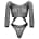 Leg Avenue - Long Sleeve Bodysuit with Thong Back OS