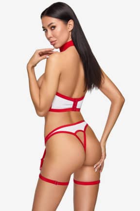 Alle Cottelli - Nurse Costume - Offene Cups und ein frecher Schritt lassen alles im Kopfkino prickeln. Verstellbare Träger schmiegen sich perfekt an und setzen Deine Kurven heiß in Szene.