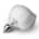EasyToys Fetish - Bunny Tail Plug No. 1 - Silver/White